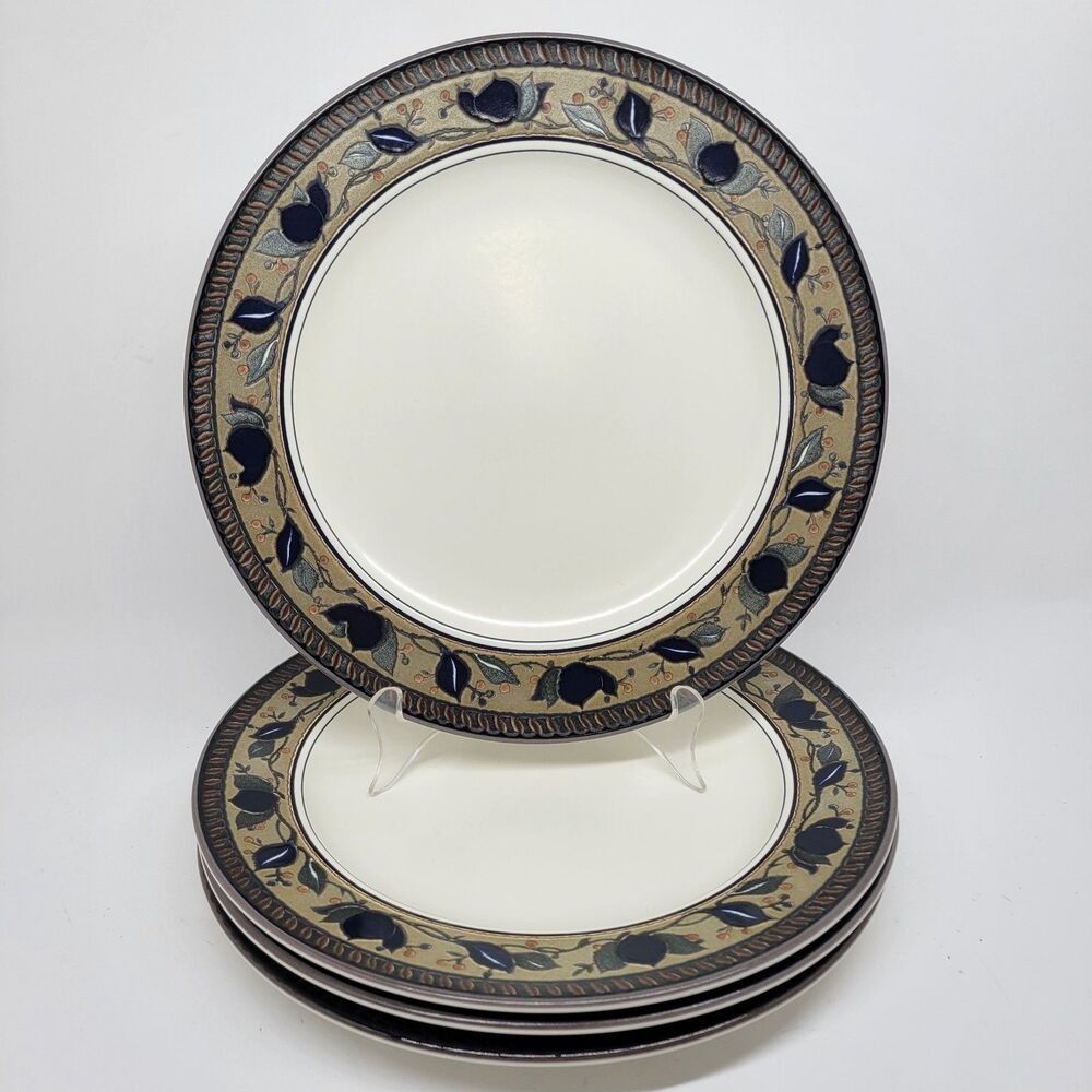 Mikasa Arabella Set Of 4 Botanical 11 1/8" Dinner  Plates